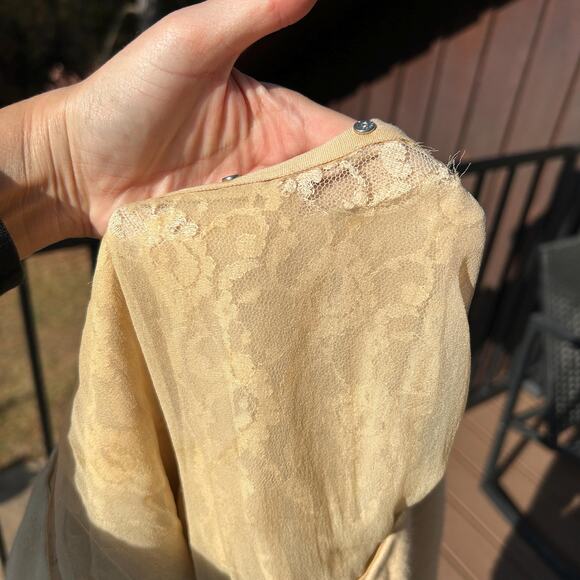 Vintage 50s Neutral Tone Cashmere Cardigan Sweater - Picture 7 of 7